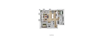 the 1190 floor plan  studio apartment  460 sq ft
