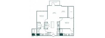 a blueprint of a floor plan of a residence