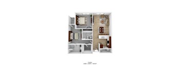 bedroom floor plan an in 2d