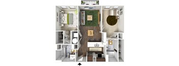 a 3132 sq ft floor plan  1 bedroom
