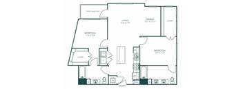a blueprint of a floor plan of a house