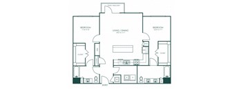a blueprint of a floor plan of a residence
