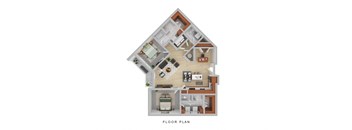 1 bedroom 1 bath floor plan  the residences at sawmill estates