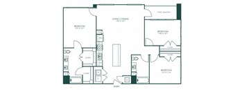 a blueprint of a floor plan of a house