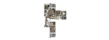 3 bedroom floor plan  the villas at spring creek