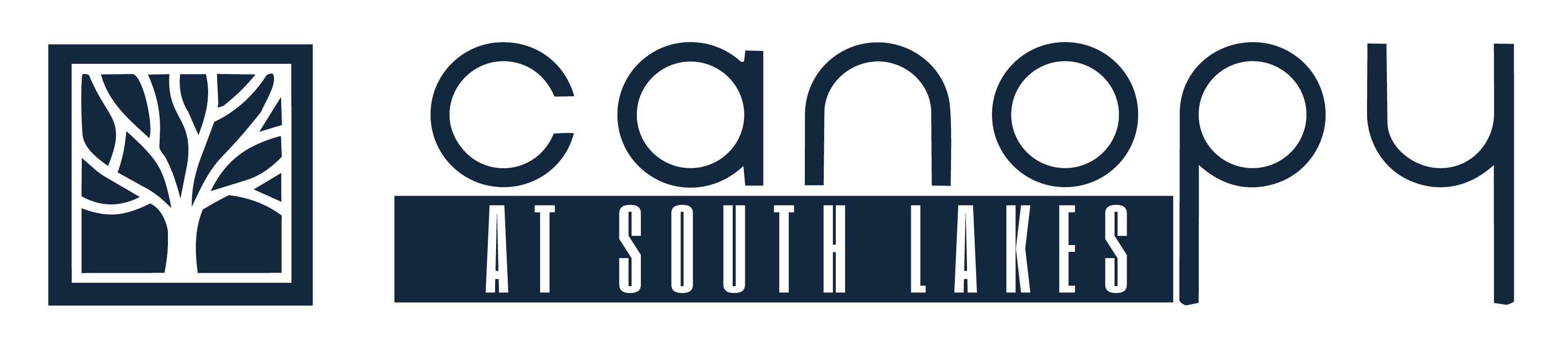 A logo with the text "Canoe at South Lakes" and a tree icon.