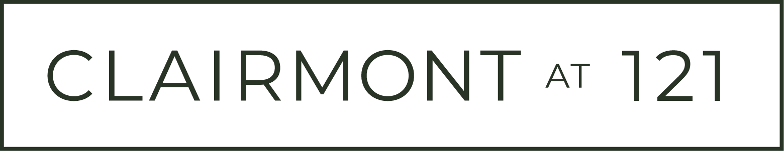 A green sign with white text that reads "CLAIRMONT at 121".