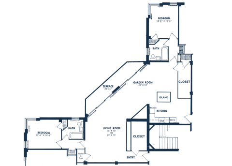 two bedroom floor plan 