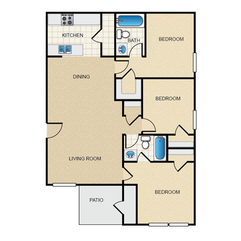 the boulders apartments floor plan