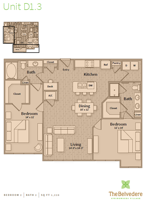 belvedere at springwoods village