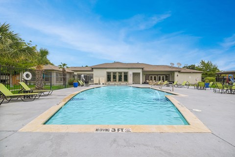 the swimming pool at our apartments