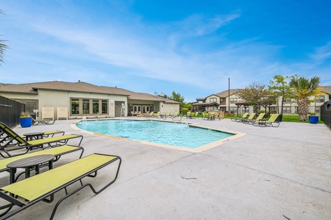the swimming pool at our apartments