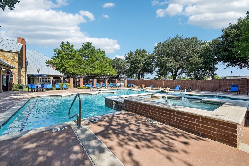our apartments have a resort style pool and spa