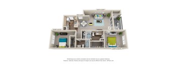 a floor plan is shown in this rendering