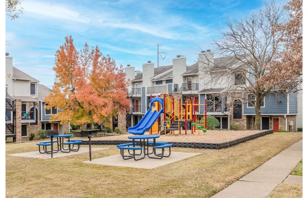 our playground is conveniently located in front of our apartments