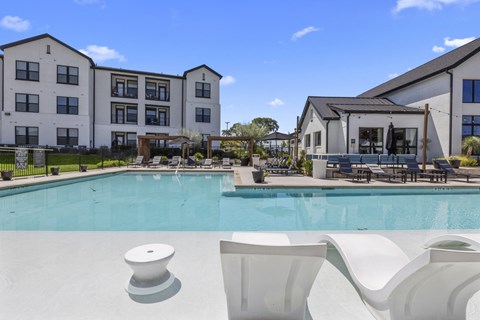 our apartments have a large swimming pool and are next to our buildings