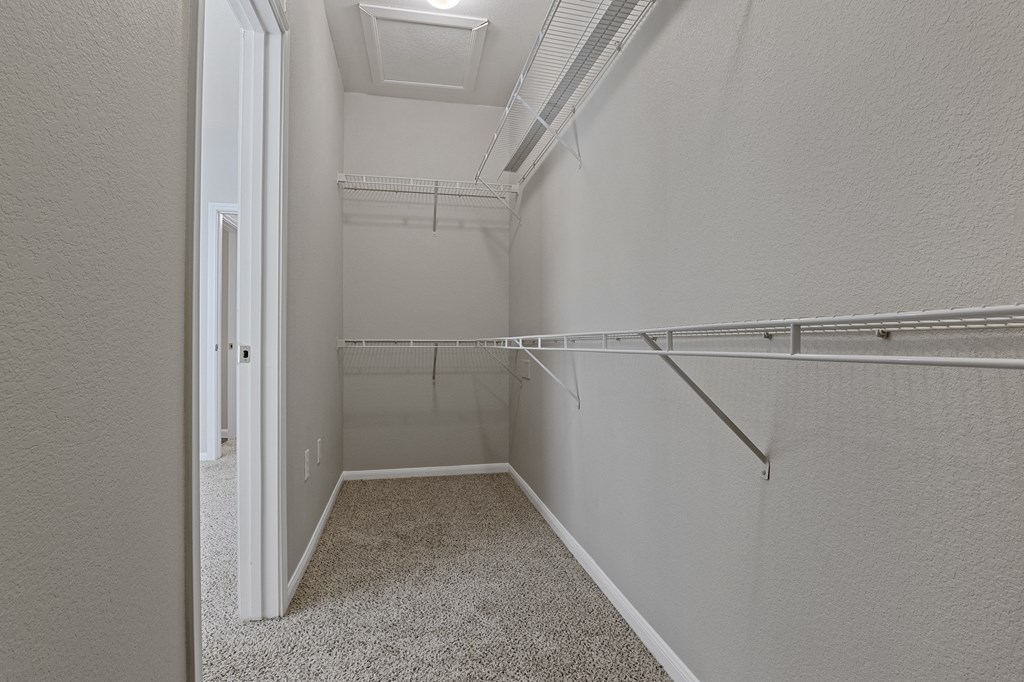 the walk in closet at the preserve at polk apartments ga