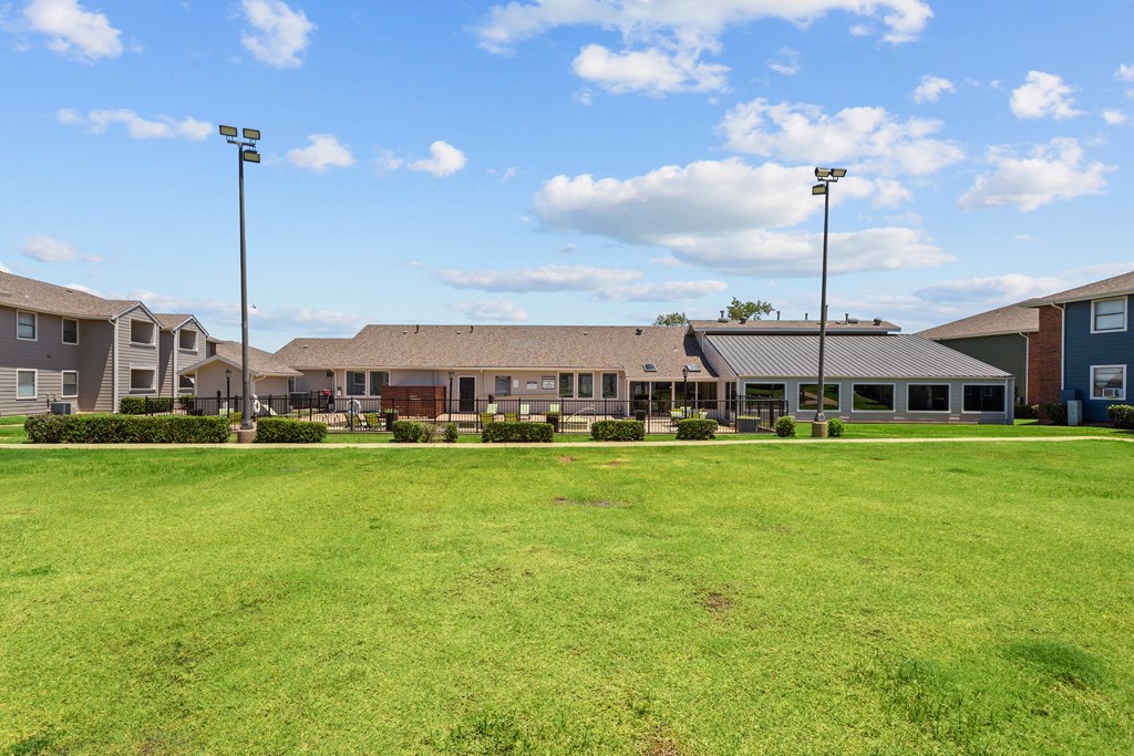 our apartments showcase a beautiful lawn