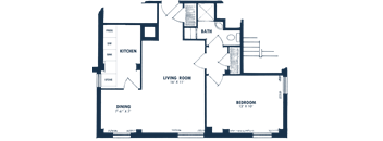 one bedroom floor plan 