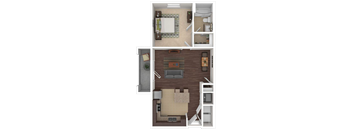 a floor plan of a small apartment