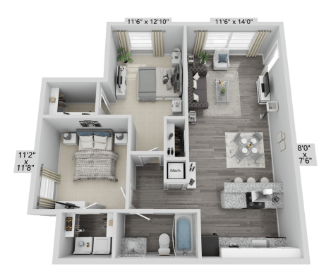 521 East Windsor Drive 1-2 Beds Apartment for Rent - Photo Gallery 50