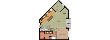 a diagram of a floor plan of a house