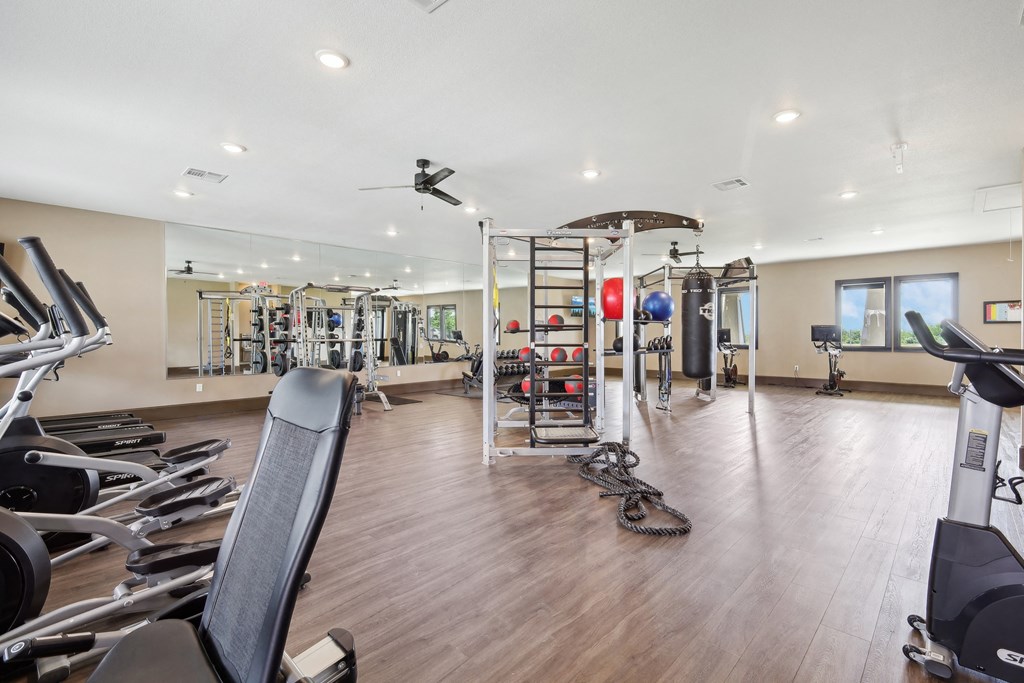 the gym at the preserve at green valley townhomes