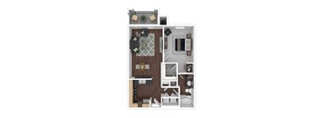 a floor plan of our studio apartment at riviera palms