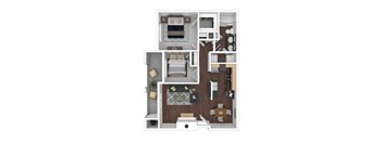 bedroom floor plan an in 3d