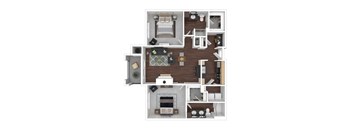 a floor plan of our studio apartment at riviera palms