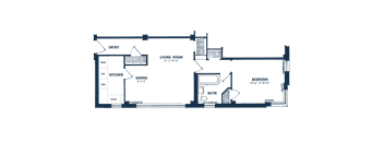 one bedroom floor plan 
