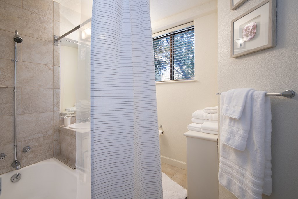 a bathroom with a shower and a toilet next to a sink