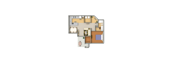 bedroom floor plan | apartments in pittsburgh pa | the alden