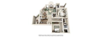 a drawing of a floor plan with a bedroom and a living room