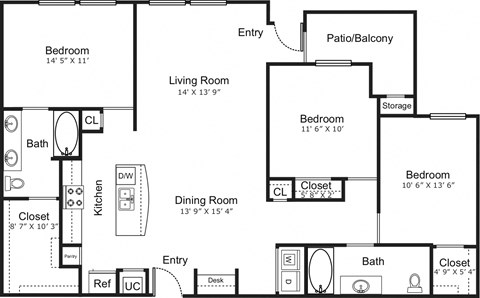 6100 Ashbury Street 1-3 Beds Apartment for Rent - Photo Gallery 42