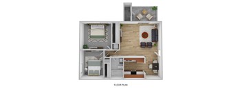 the residences at city center apartments floor plan 1 bedroom