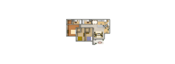 a floor plan of a house