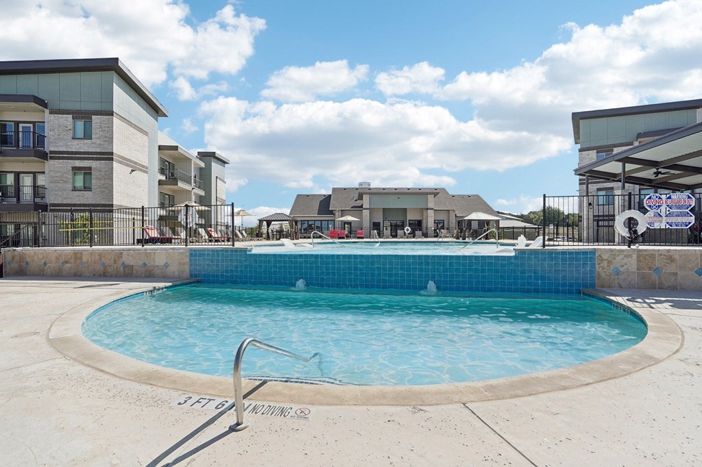 our apartments have a resort style pool and spa