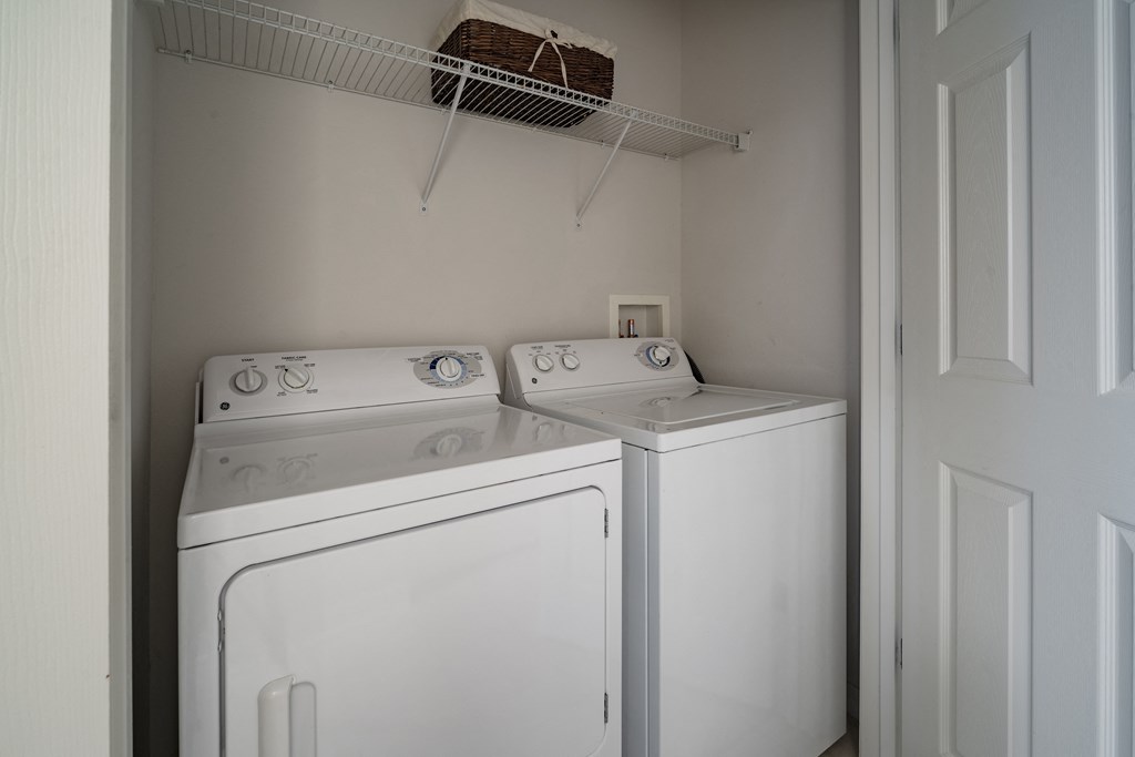 our apartments have a laundry room with a washer and dryer