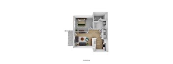 bedroom floor plan an in 2d