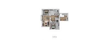 bedroom floor plan an in 2d