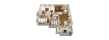 2 bedroom floor plan alamo ranch apartments san antonio tx