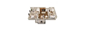3 bedroom floor plan alamo ranch apartments san antonio tx
