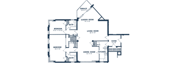 two bedroom floor plan 