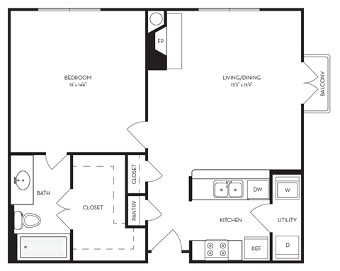a floor plan of a living room and a bedroom