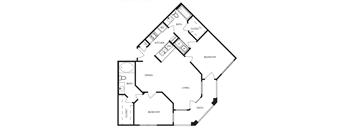 an illustration of a hypothetical floor plan of a house