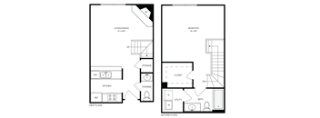 a blueprint of a floor plan of a house and a floorplan of a