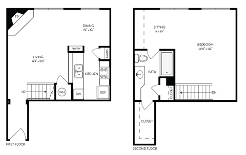 a floor plan of a house with a small footprint and a room with a bathroom