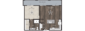 a 1 bedroom floor plan  villas at spring creek