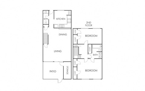 a floor plan of a house